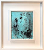 Aqua Study is a modern charcoal abstract painting by artist Jen Muse