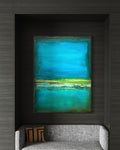 Contemplation in Aqua - Original