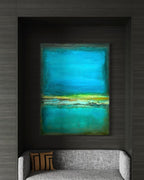 Contemplation in Aqua - Original