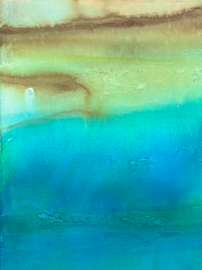 Hidden Waters#2 canvas print from the Cenote Series by artist Jen Muse