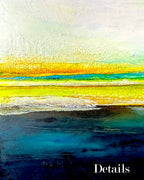 Oceanside Earth Edges Collection abstract ocean painting details