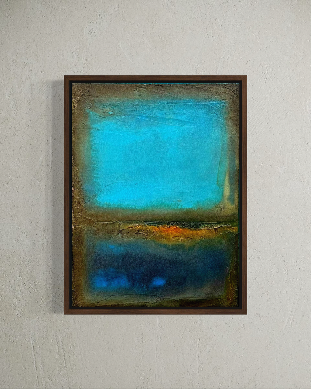 Precious Moment abstract in the Stillness Collection, canvas print, by artist Jen Muses 