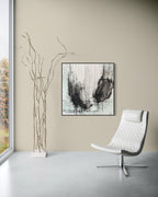 SOARING in black frame in a modern interior