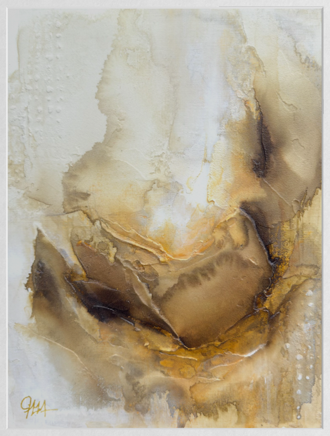 Warm and Cozy modern bloom fine art print unframed by artist Jen Muse