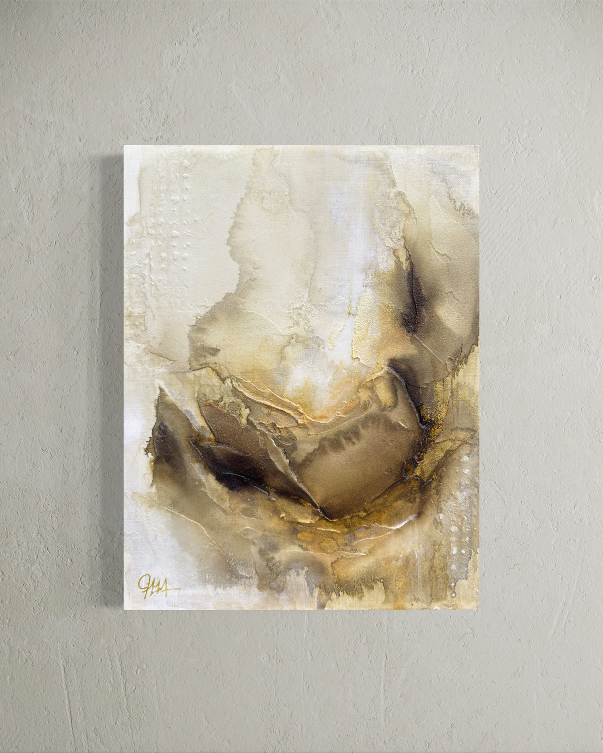 Warm and cozy fine art print on canvas unframed