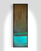 Mind Matter Spirit is an abstract painting on canvas from the Zen Collection by artist Jen Muse