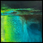 swept is a heavily textured abstract landscape by artist Jen Muse