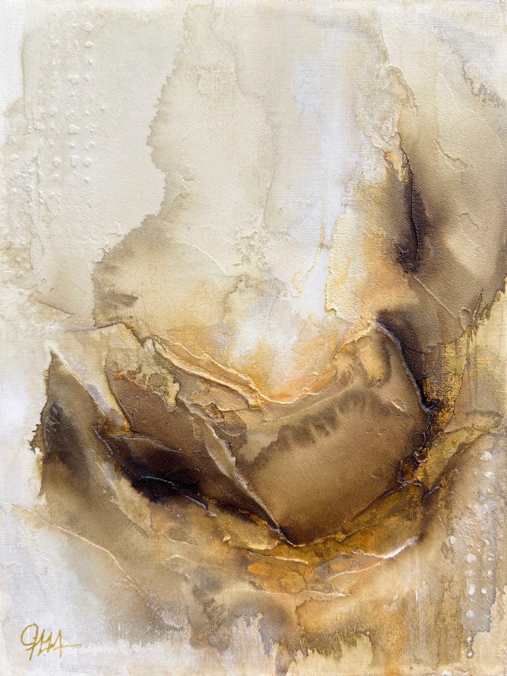 Warm and cozy unframed canvas print by artist Jen Muse