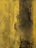 When The Dust Settles Enduring Collection charcoal and gold abstract artwork by Jen Muse